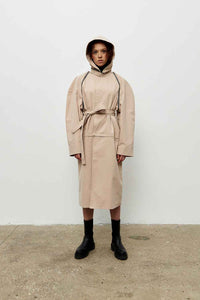 Trench Constructor 2022, beige monochrome with hood