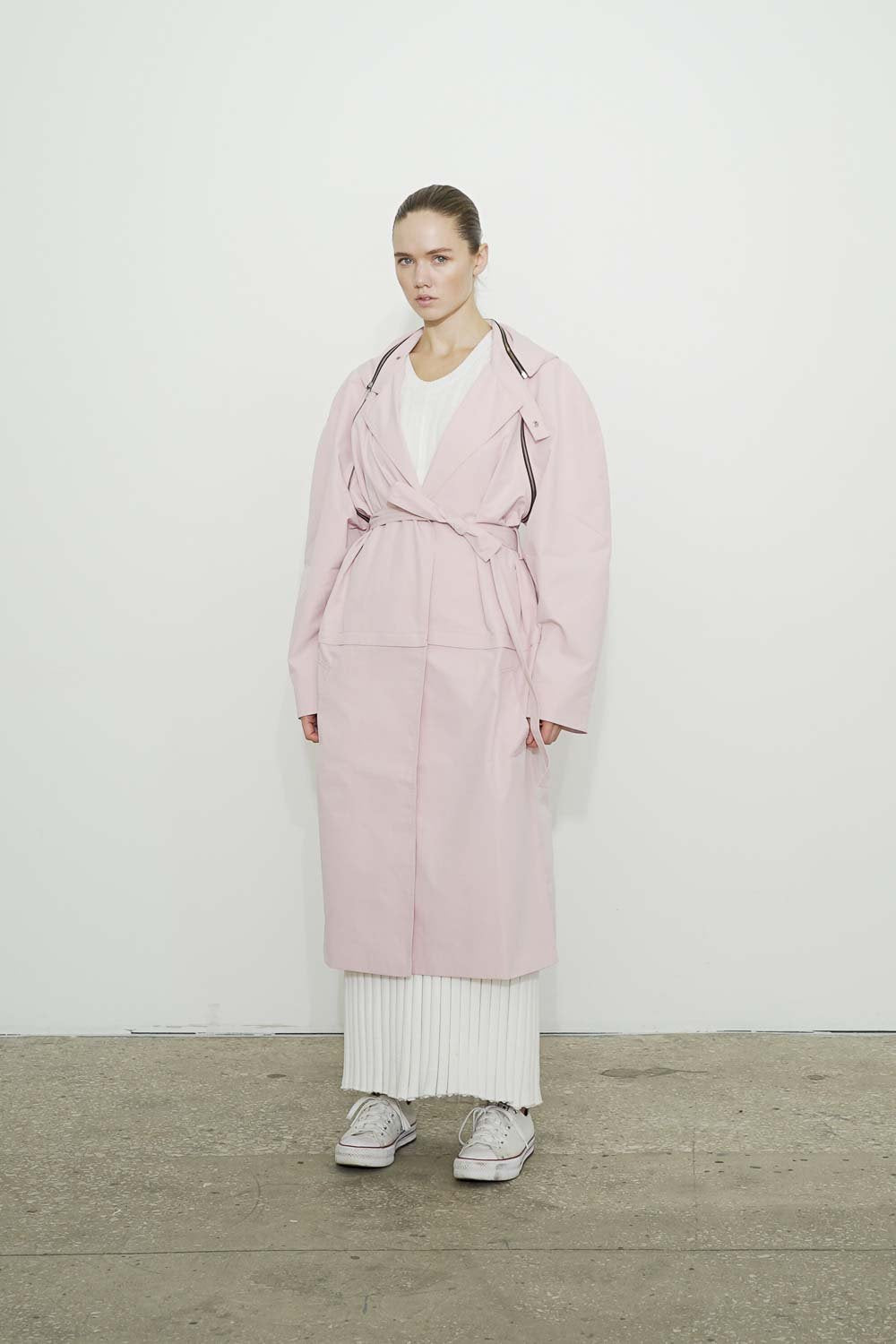 Trench Constructor 2022 pale pink with belt