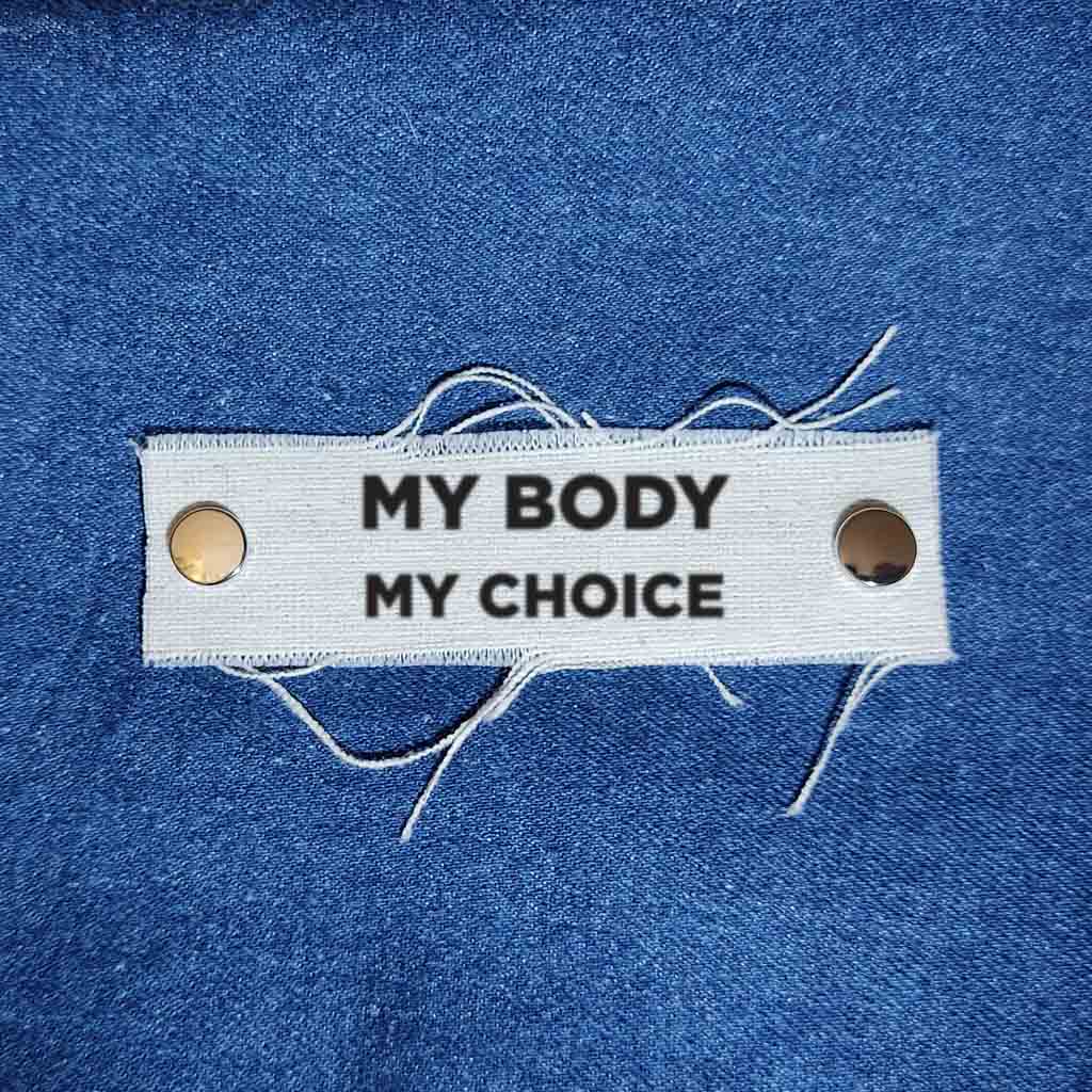 Sticker MY BODY MY CHOICE. Talking Sleeves®